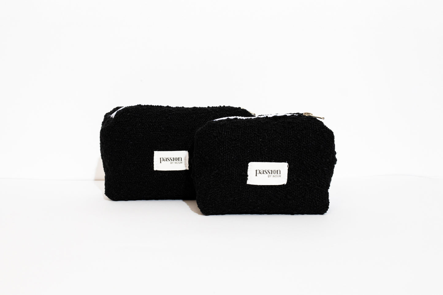 Plain black pouch