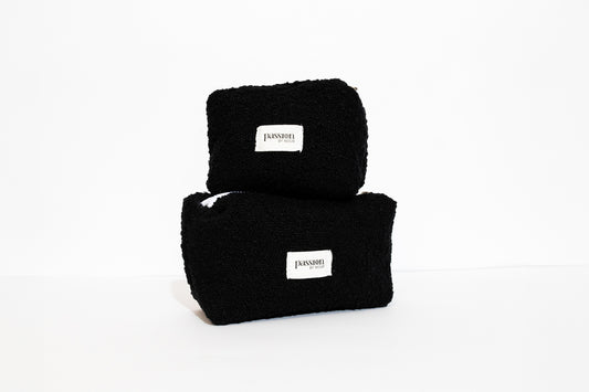 Plain black pouch